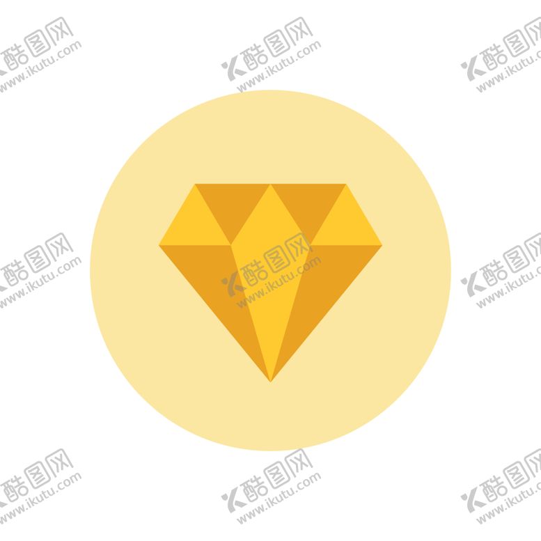编号：47898010262342187036【酷图网】源文件下载-手绘钻石宝石水晶珠宝免扣素材