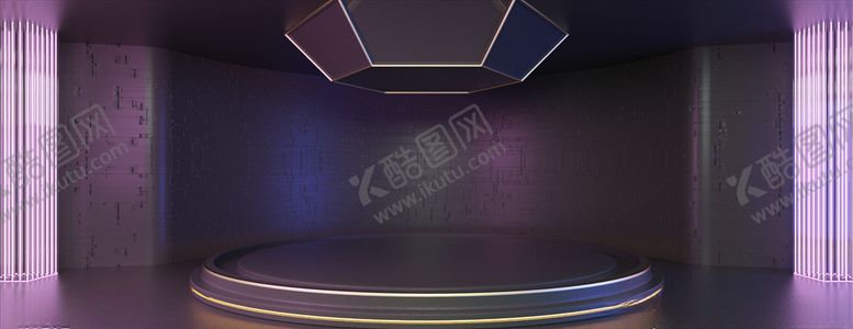 编号：54380005161723286531【酷图网】源文件下载-C4D模型炫酷舞台场景
