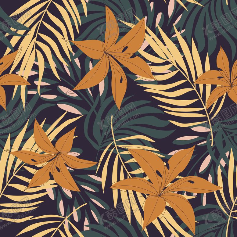 编号：92982410091241051301【酷图网】源文件下载-叶子花纹