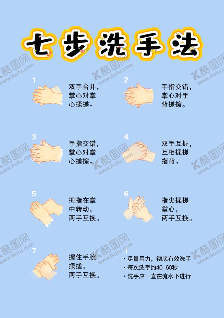编号：32215004051457574308【酷图网】源文件下载-七步洗手法