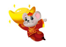 创意免扣2020老鼠插画图片