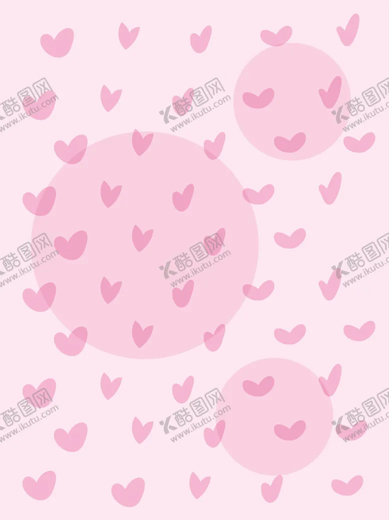 编号：16294502071418025677【酷图网】源文件下载-少女粉色爱心清新背景