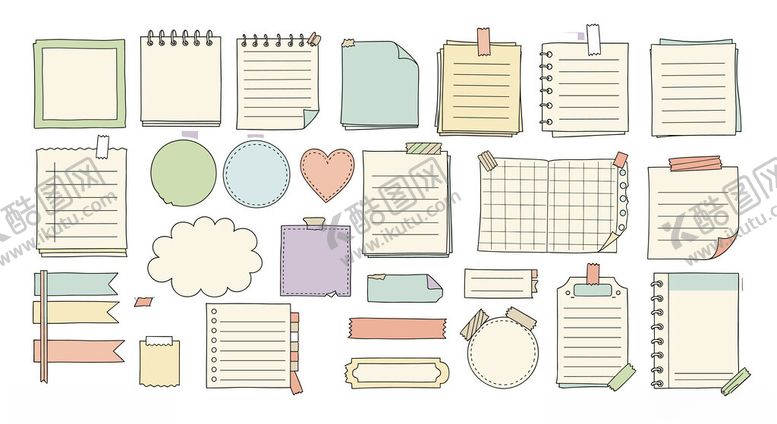 编号：22158811211210535218【酷图网】源文件下载-便签贴纸