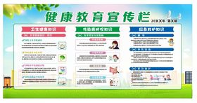 健康教育宣传栏展示