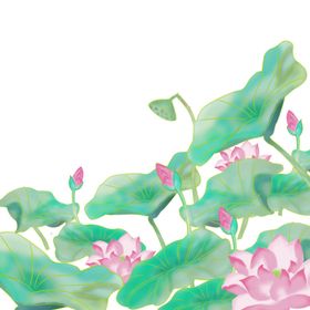 中国风素材山水画复古素材