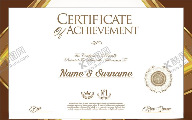 编号：46384409282044026270【酷图网】源文件下载-证书设计