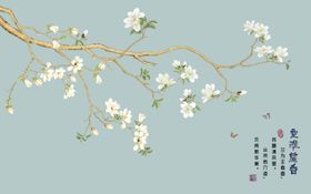室雅兰香花鸟