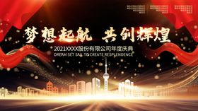 牛年年会展板