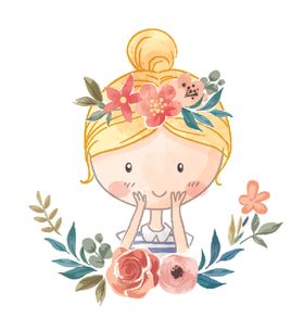 时尚手绘女孩