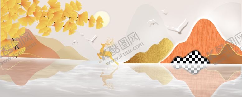 编号：67264511252030593251【酷图网】源文件下载-秋日山水间的诗意景致