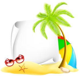 夏季沙滩太阳伞png