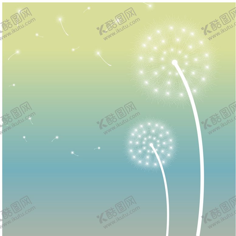 编号：06928409191629306981【酷图网】源文件下载-矢量蒲公英