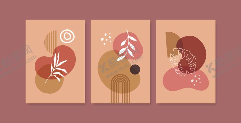 编号：94171009272000388854【酷图网】源文件下载-抽象几何动物装饰画