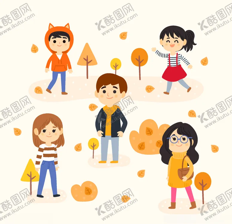 编号：12945903301417445618【酷图网】源文件下载-穿秋装的人