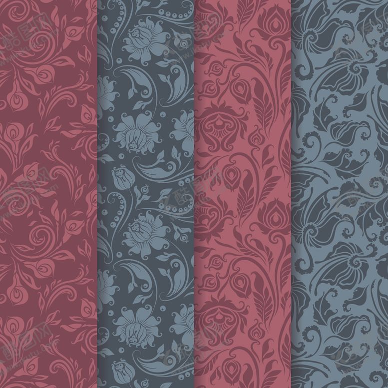 编号：91799410081334157117【酷图网】源文件下载-无缝印花花纹背景