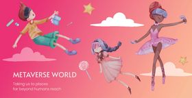 多样卡通人物场景插画图片