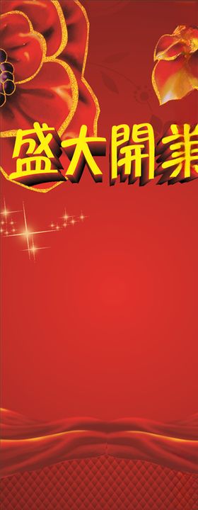 盛大开业X展架