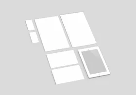 常用样机平板电脑ipad模板办公品进出工作证