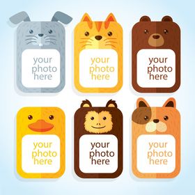 可爱动物相框留住美好瞬间