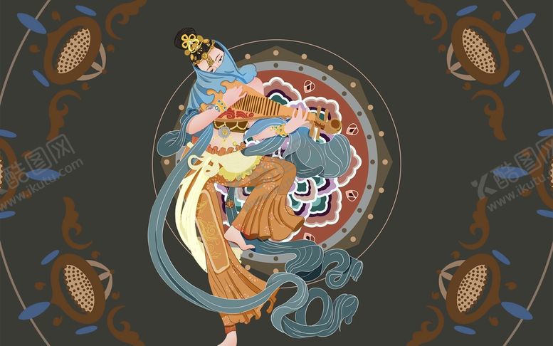 编号：07985409141658119706【酷图网】源文件下载-敦煌飞天