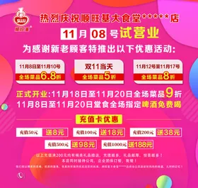 盛大开业海报