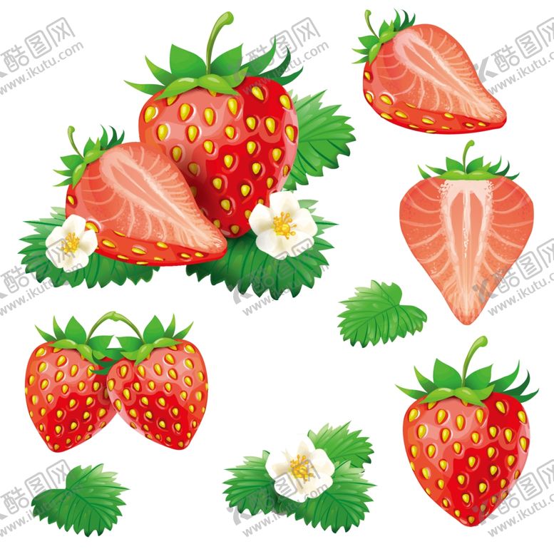 编号：12289207121837415280【酷图网】源文件下载-卡通草莓