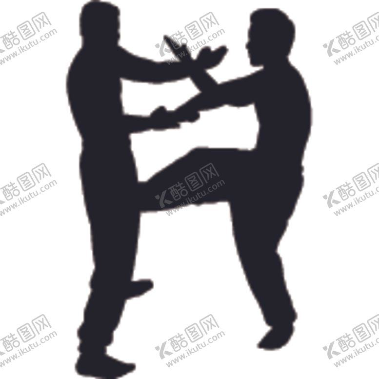 编号：77626405041915496530【酷图网】源文件下载-武术格斗剪影