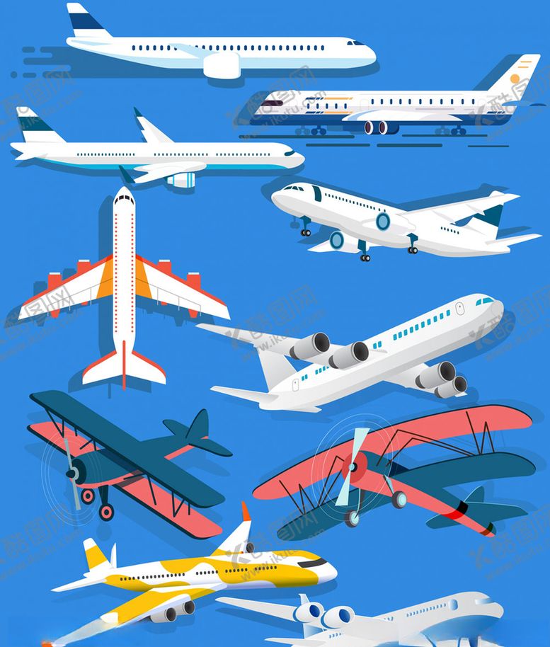 编号：50191609212058547887【酷图网】源文件下载-矢量飞机