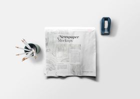 报纸展示效果图样机