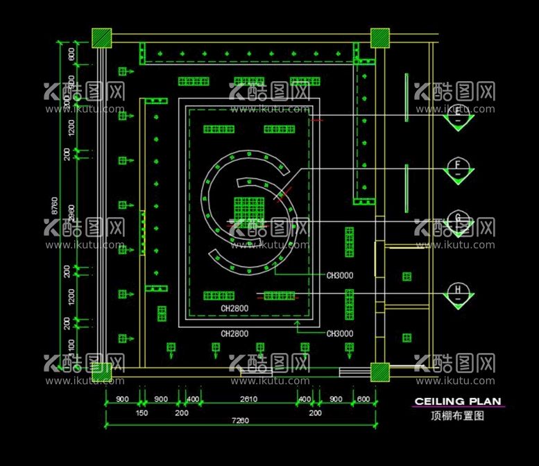 编号：13523111200124517331【酷图网】源文件下载-店铺天花图