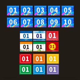 号码贴圆形贴纸