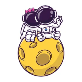 宇航员插画素材Q版天卡通人物
