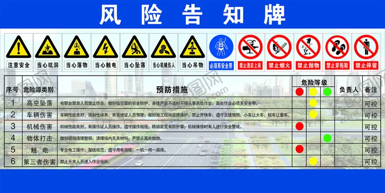 编号：19710401251254001902【酷图网】源文件下载-风险告知牌