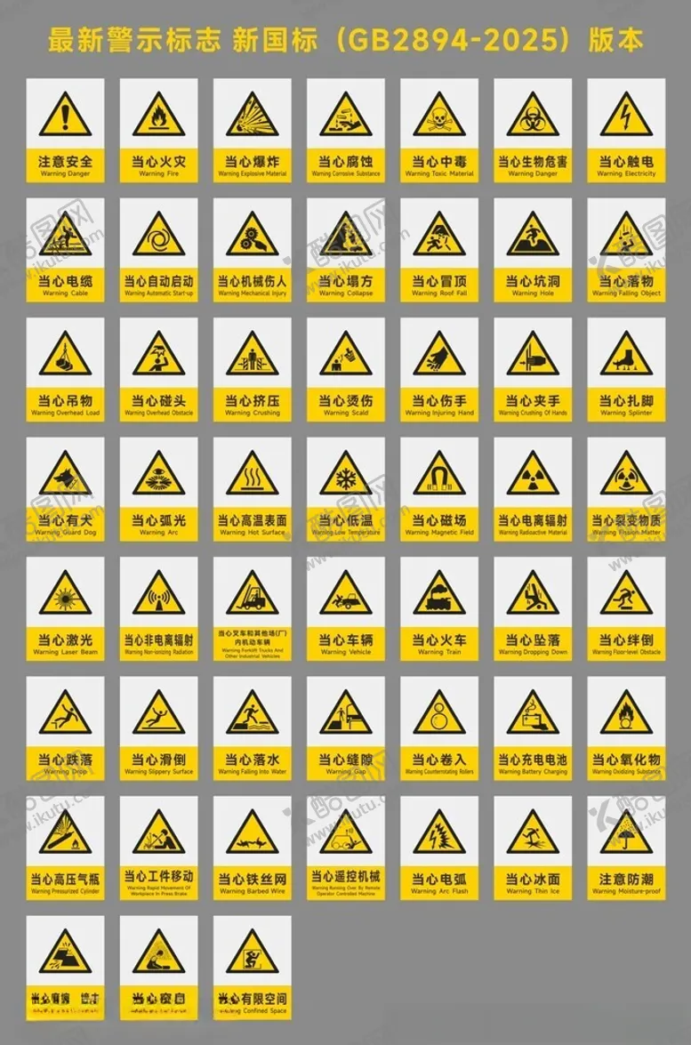 编号：89221704091119377805【酷图网】源文件下载-新国标警告标志