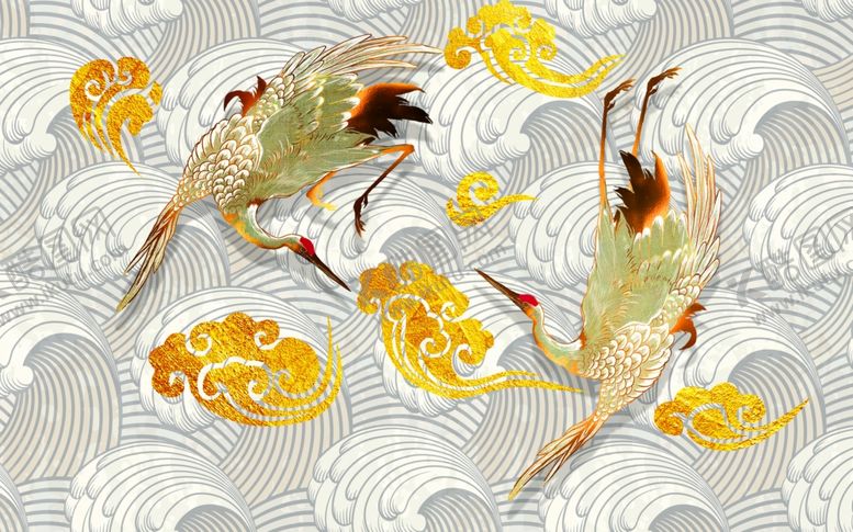 编号：28662110041922478174【酷图网】源文件下载-仙鹤