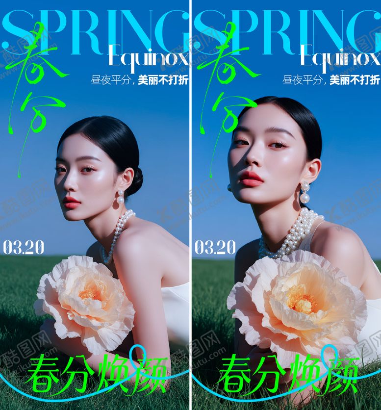 编号：85596803140218135545【酷图网】源文件下载-医美春分海报