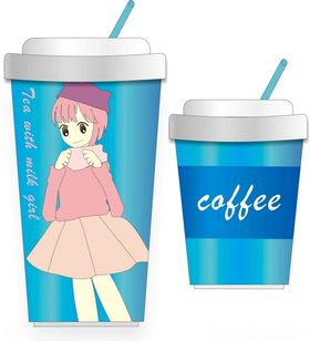 杯子咖啡咖啡纸奶茶纸奶茶