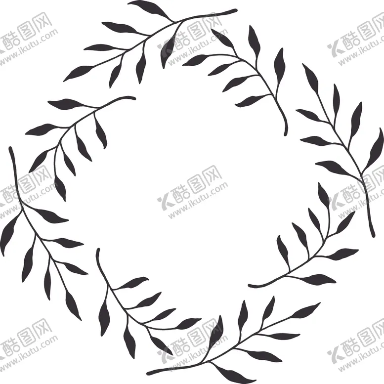 编号：81843005040022577340【酷图网】源文件下载-手绘花藤边框