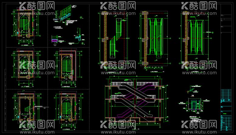 编号：77558912212322536650【酷图网】源文件下载-楼梯大样图