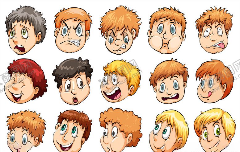 编号：50905509250605205928【酷图网】源文件下载-儿童表情