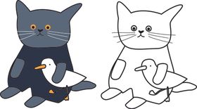 简笔画卡通小猫