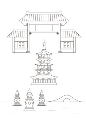 编号：53691209241858007639【酷图网】源文件下载-杭州地标建筑