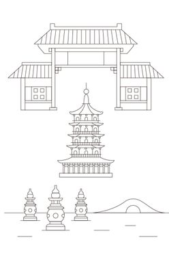 杭州地标建筑文艺