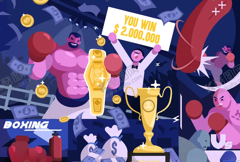 编号：28713306290254525757【酷图网】源文件下载-创意拳击比赛获奖场景