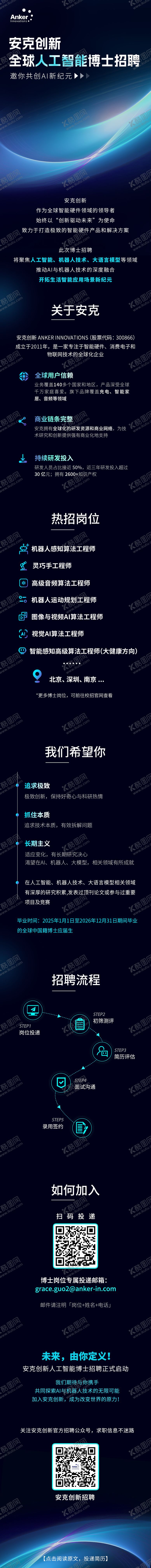 编号：16729708261009119085【酷图网】源文件下载-科技感校园招聘长图