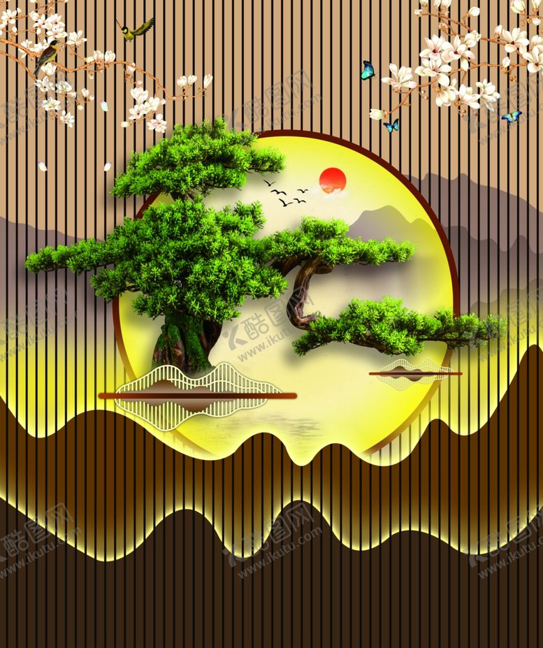 编号：65295402141211057173【酷图网】源文件下载-隔断墙装饰画