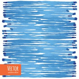 小清新蓝色水彩图案