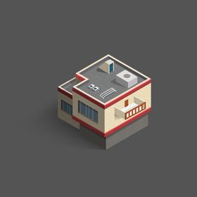 郑州市二七纪念塔扁平风建筑