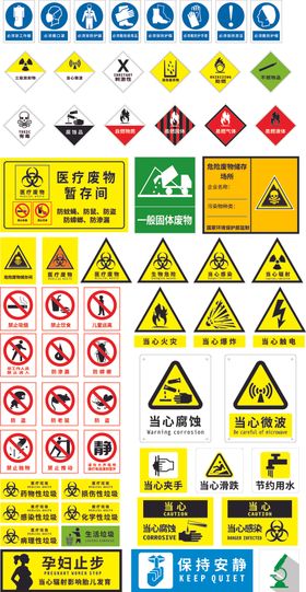 医院提示警示牌