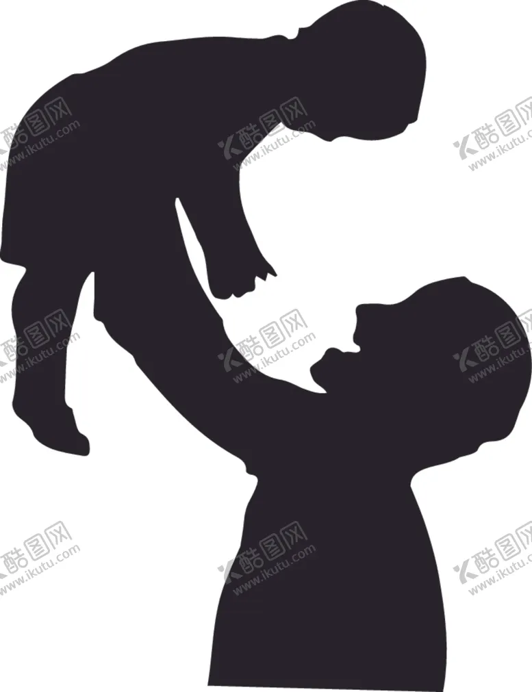 编号：50547302090037574785【酷图网】源文件下载-一个父亲托举抱着一个宝宝
